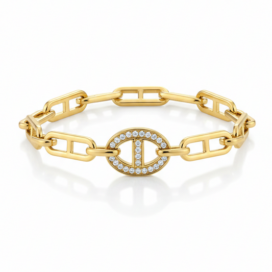 BRACELET MAILLE MARINE