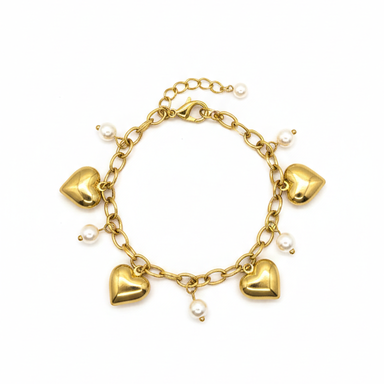 BRACELET CHARMS CŒUR