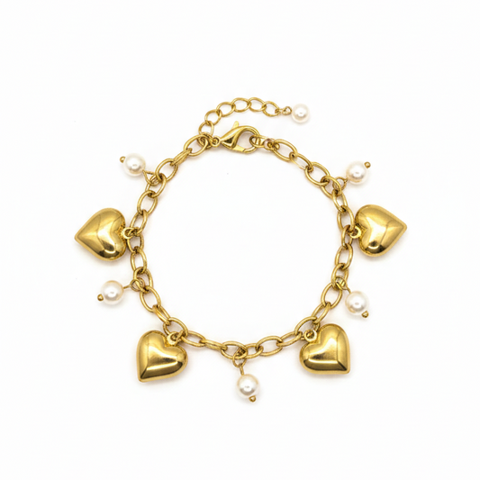 BRACELET CHARMS CŒUR